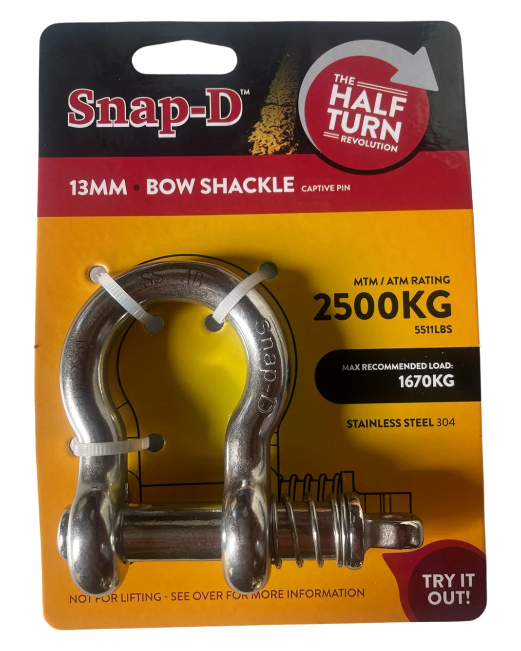 Snap-D Bow Shackle 13mm