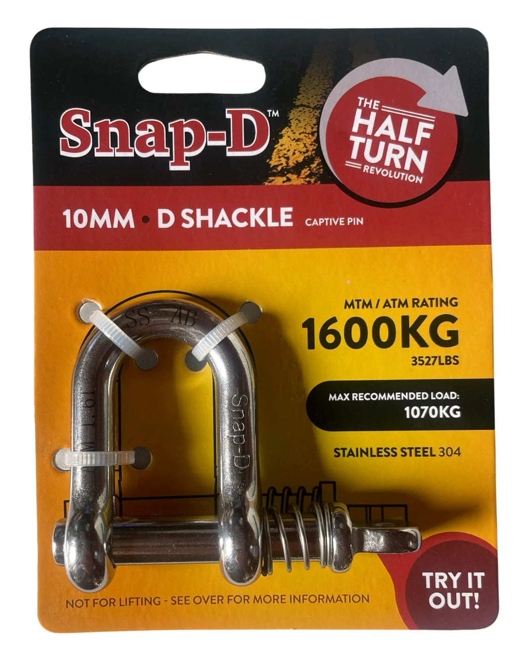 Snap-D D Shackle 10mm