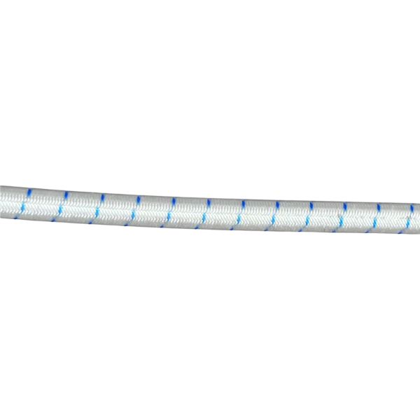 2mm Shock Bungy Cord White with Blue Fleck