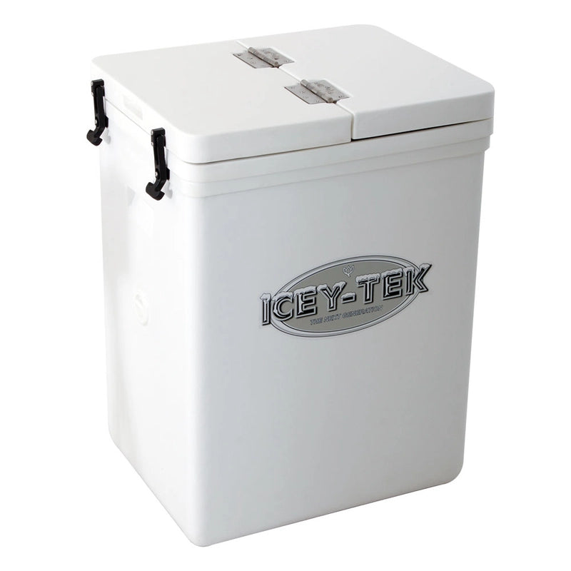 Icey-Tek Standup Split Lid Chilly Bin 130Ltr Cube