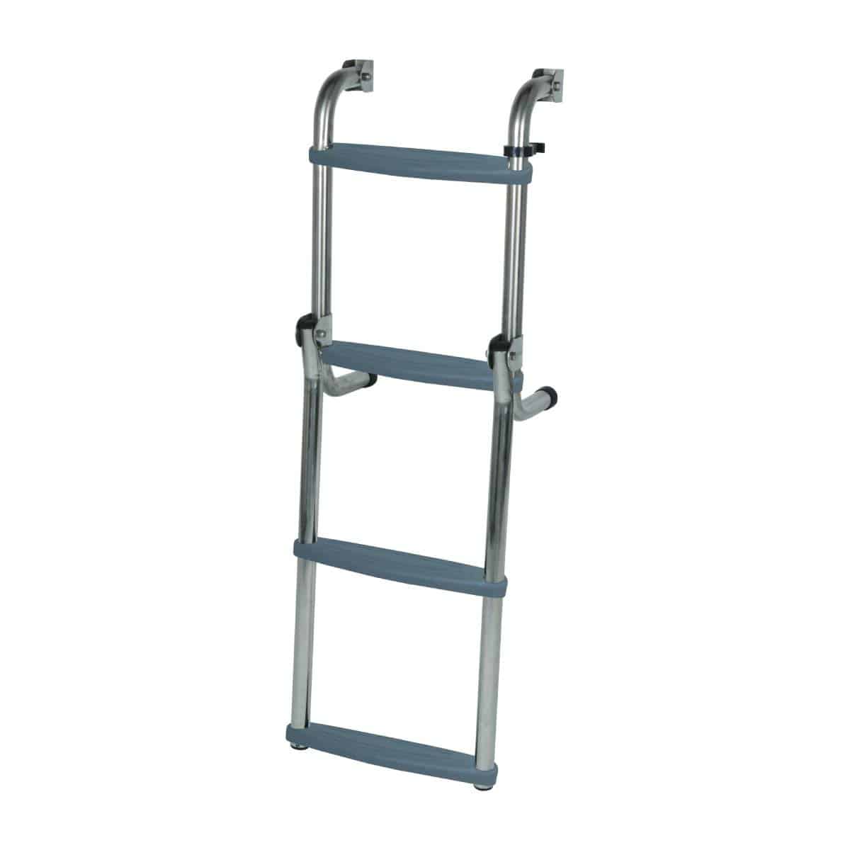 OceanSouth Stainless Steel Long Base Folding Ladders