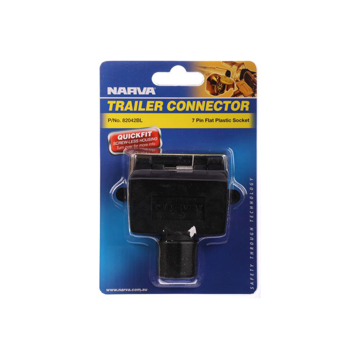 Narva Trailer Connector 7 Pin Flat Socket 82042BL