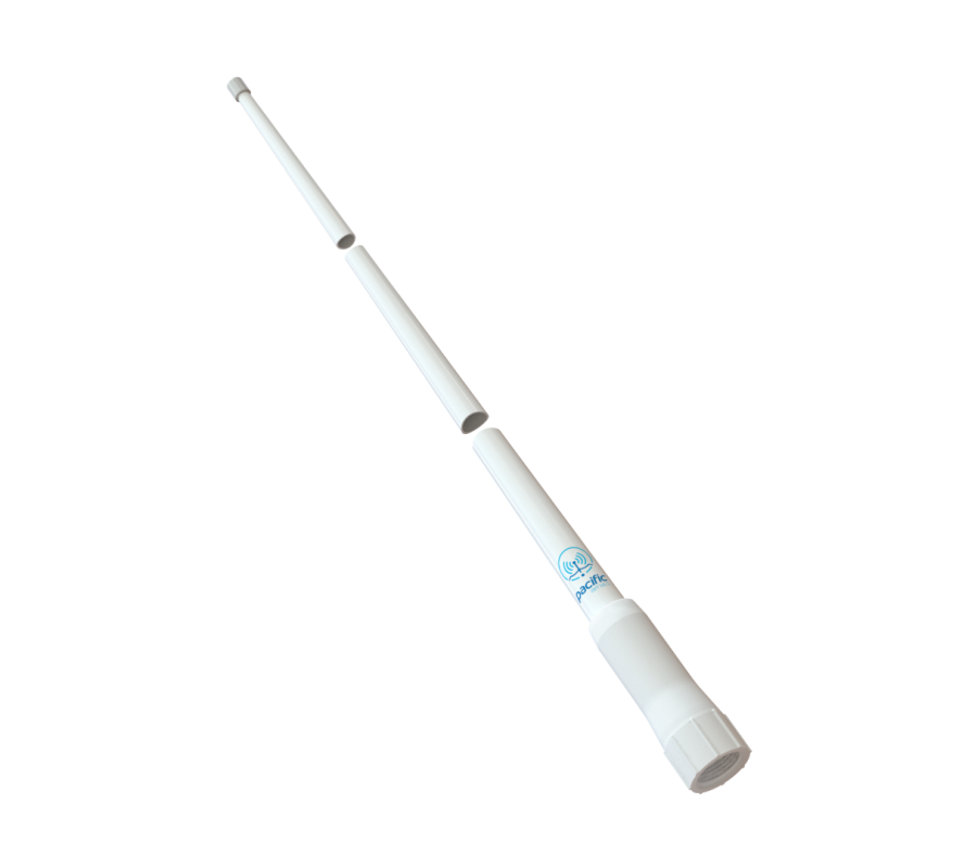 Pacific Aerials SeaMaster Pro P6102 VHF 2.5M Ultraglass Antenna White