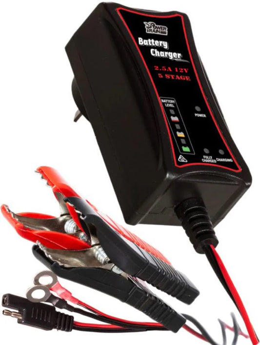 Power Train Battery Charger 5 stage 12V 2.5A