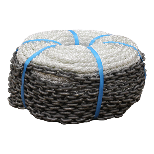 10m of 8mm Chain to 70m of 14mm 8 Braid Anchor Rode