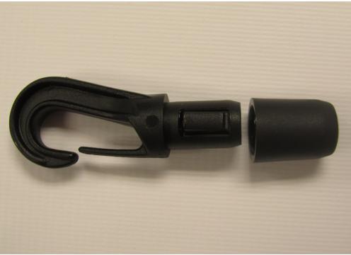 Fastex Shockcord Hook 8mm Black