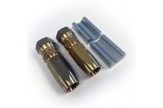 MaXtek Hydraulic Reusable Brass Couplings for 3/8 Hose - Pair