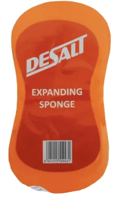 Desalt expanding sponge