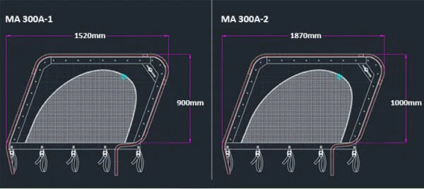OceanSouth Boat Trailer Stone Guard 1870 x 1000mm