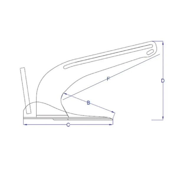 Manson Supreme 5lb-2.3kg Galvanised Anchor