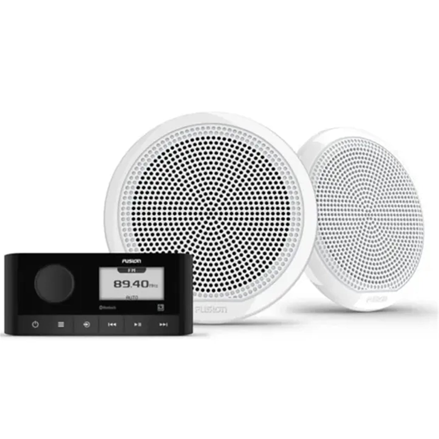 FUSION Marine Stereo Kit MS-RA60 with EL Classic White Speakers