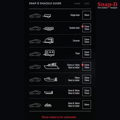 Snap-D D Shackle 12mm