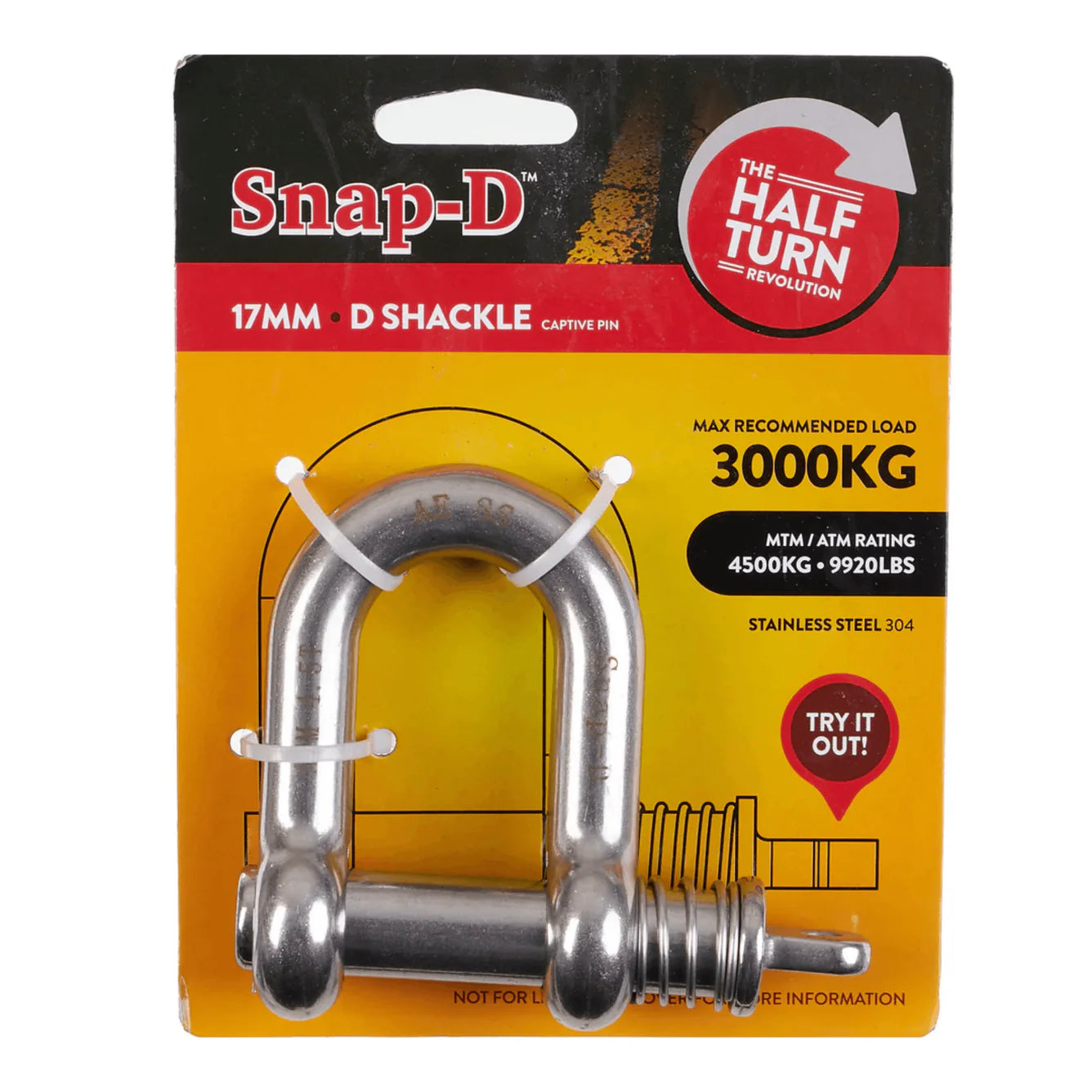 Snap-D D Shackle 17mm