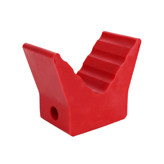 Euroglide V Block Ribbed 3" Red