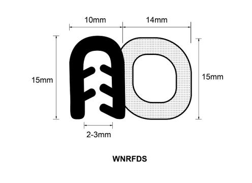 Red Flag U-Shaped Door Trim Seal