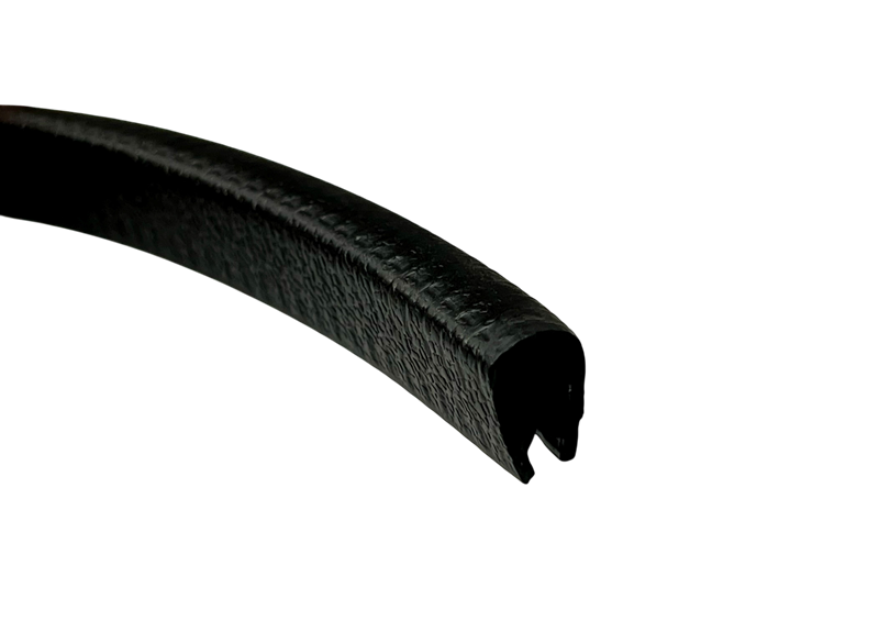 Medium Black Marine Edge Trim with Alloy Center - Sold per Metre