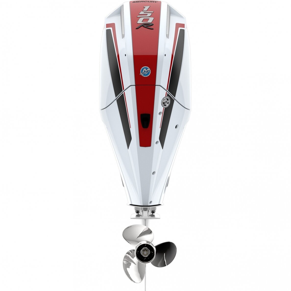 Mercury 150R (Racing) L 20" Shaft Outboard Engine Only - Cold Fusion White