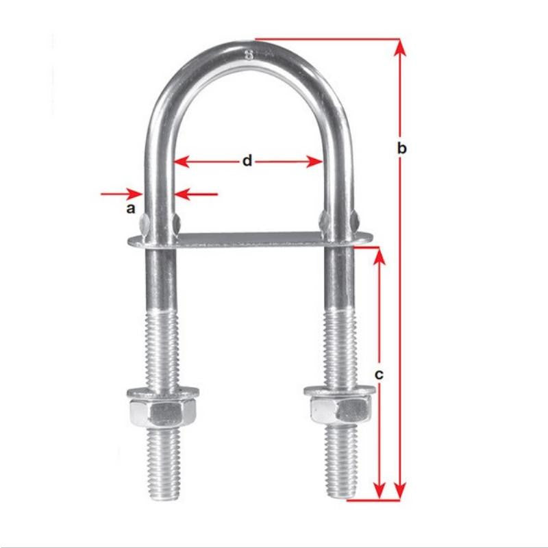 Stepped U-Bolt Stainless Steel