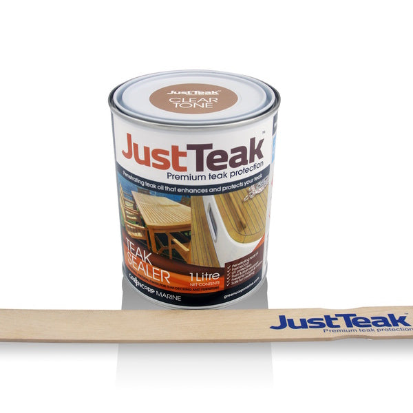 JustTeak Teak Furniture Dressing & Sealer  in Cleartone - 1L with Stirrer