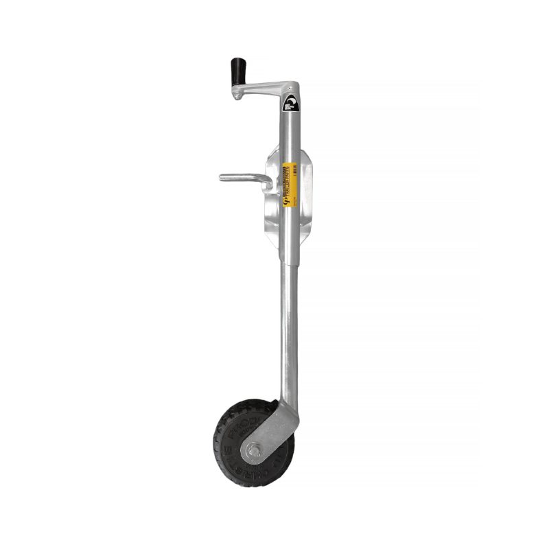 Jockey Wheel 150kg - 155x65 Rubber Wheel Bolt-on 6mm Plate