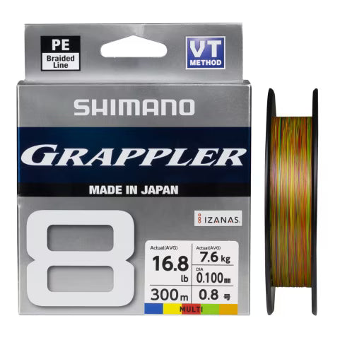 Shimano Grappler 8 Braid Multi-Colour 300M 59.5lb
