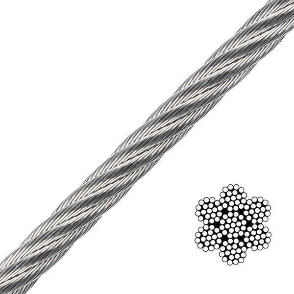 4mm Stainless Steel Wire 7x19 Strand - Price per Metre