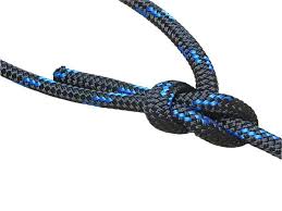 Stock Rope – Horse Leads / Halters 14mm Black with Blue Fleck