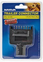 Narva Trailer Connector 7 Pin Flat Plug 82141BL