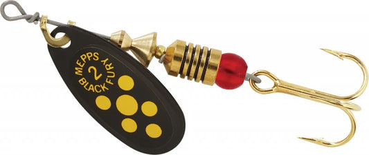 Mepps Black Fury Treble Hook Yellow #2  1/16oz