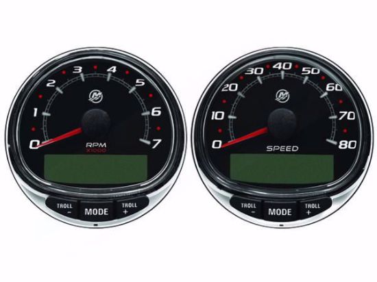 Mercury SmartCraft SC1000 Tachometer/Speedometer Kit with a 7K RPM - Black