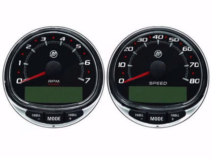 Mercury SmartCraft SC1000 Tachometer/Speedometer Kit with a 7K RPM - Black