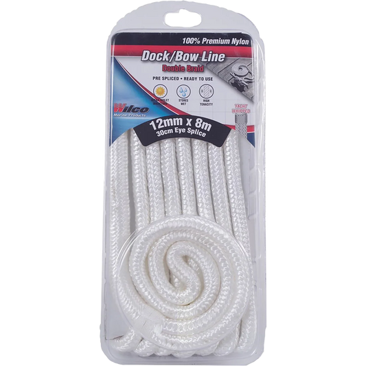 Wilco Dock / Bow Line 12mm x 8m White