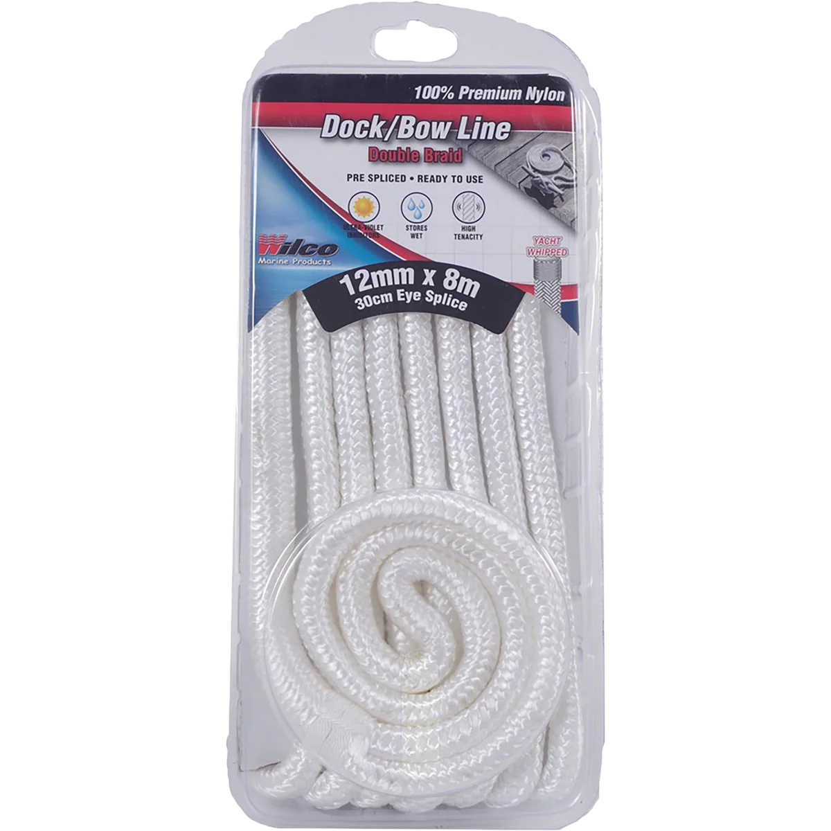 Wilco Dock / Bow Line 12mm x 8m White