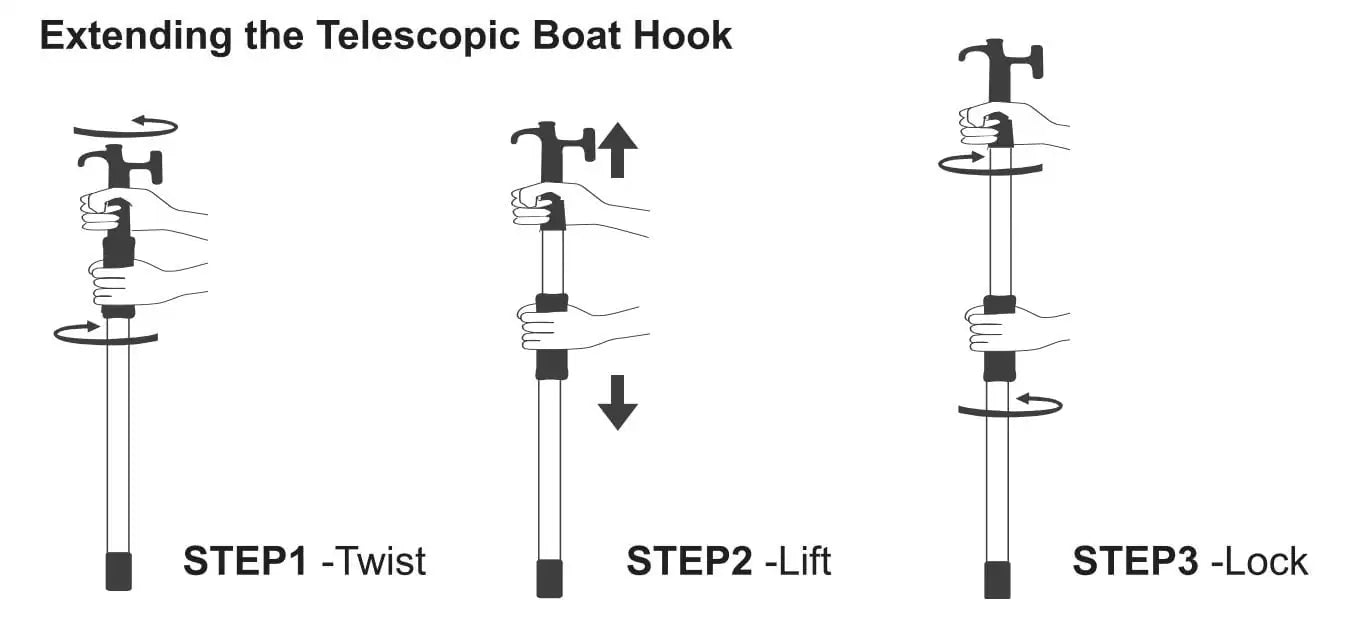Ocean South Telescopic Boat Hook