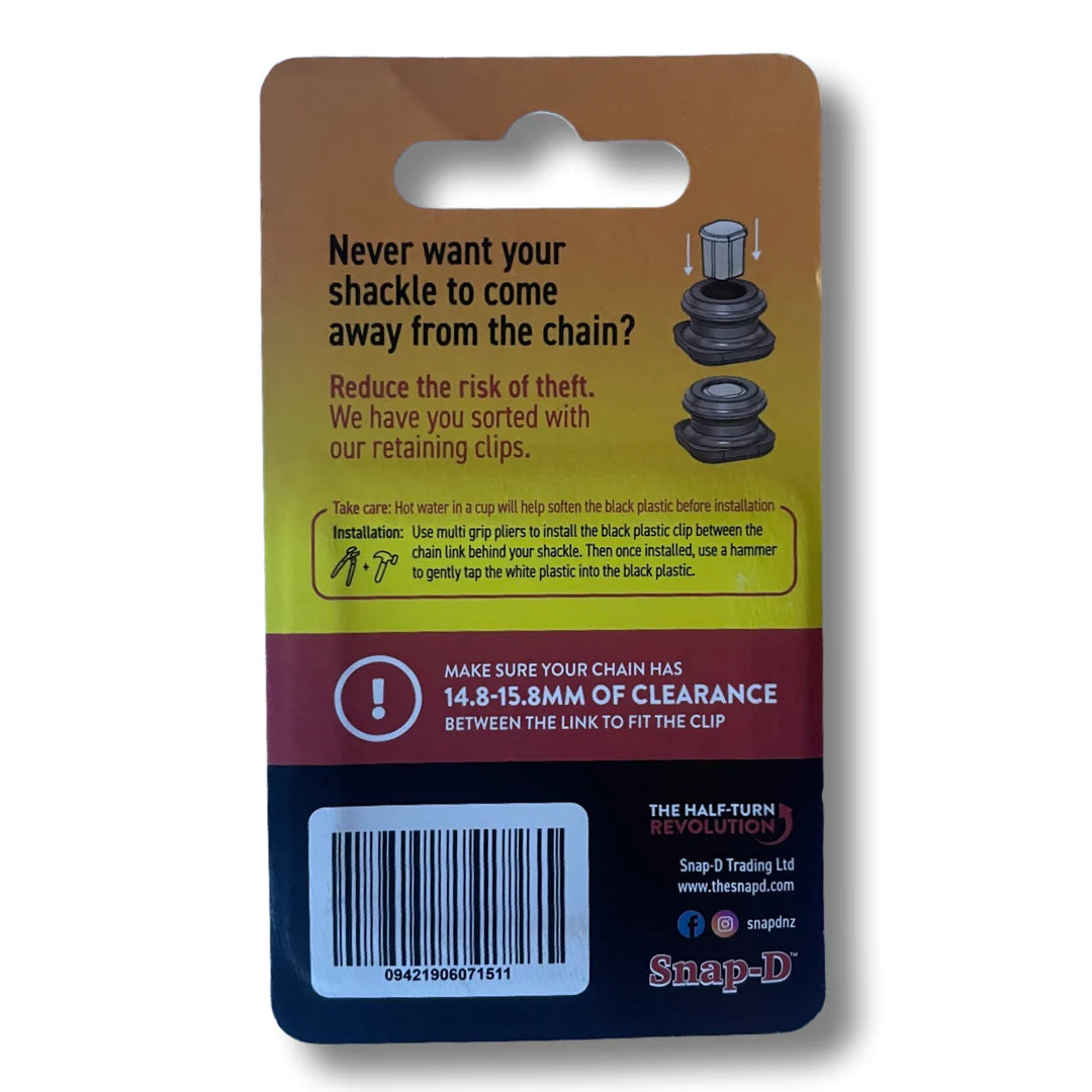 Snap-D Retaining Clips - 2 Pack