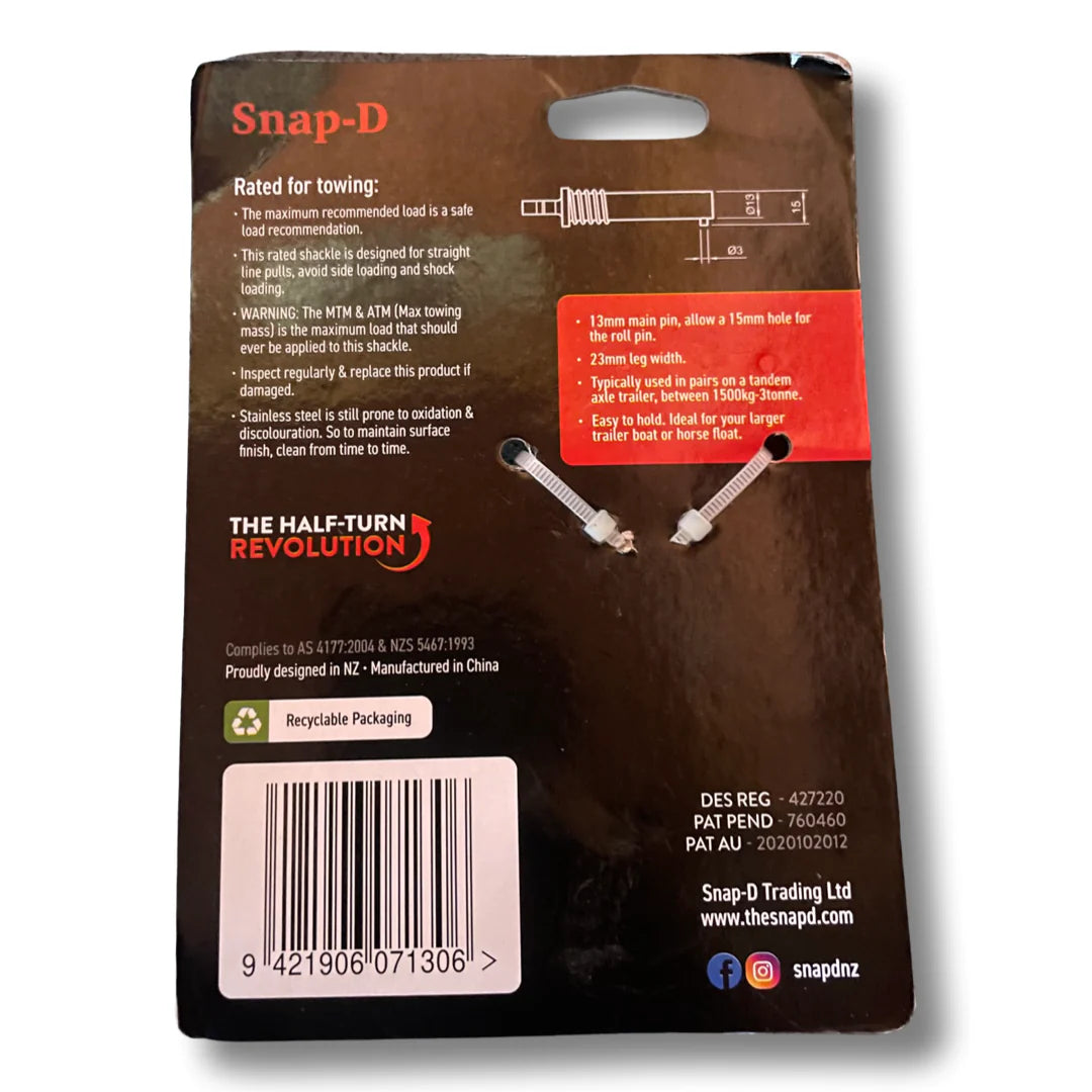 Snap-D Bow Shackle 13mm