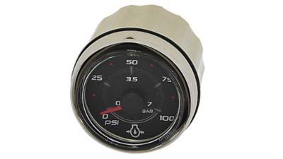 Mercury 8M0052848 SmartCraft Oil Pressure Gauge 0-100 PSI - Black Face
