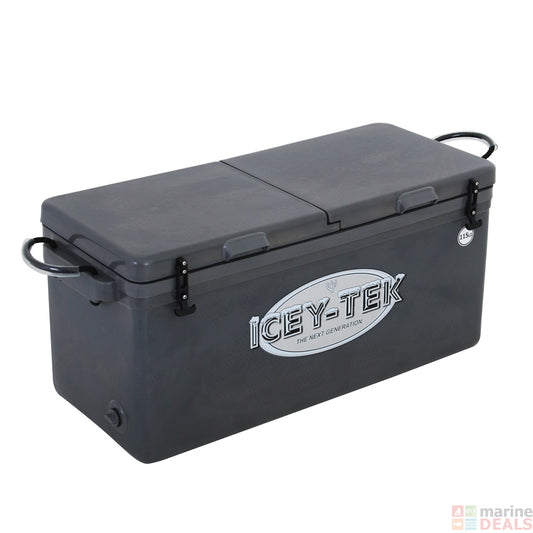 Icey-Tek Long Chilly Bin Cooler with Split Lid 115L