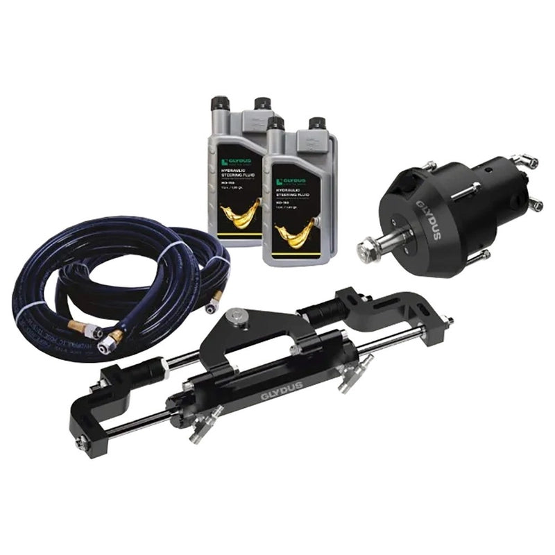 GLYDUS Hydraulic Steering kit for Single Outboard upto 115 HP