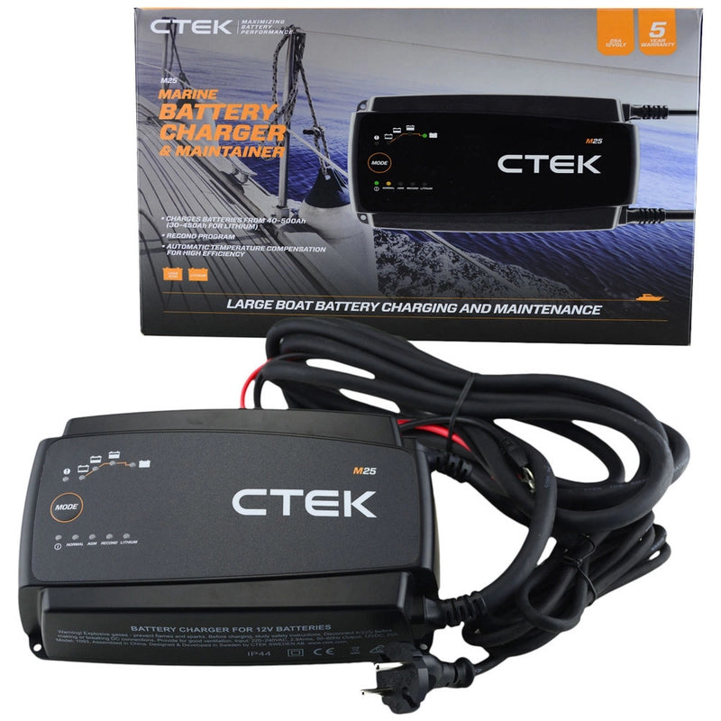 CTEK M25 Marine Battery Charger 12V 25A