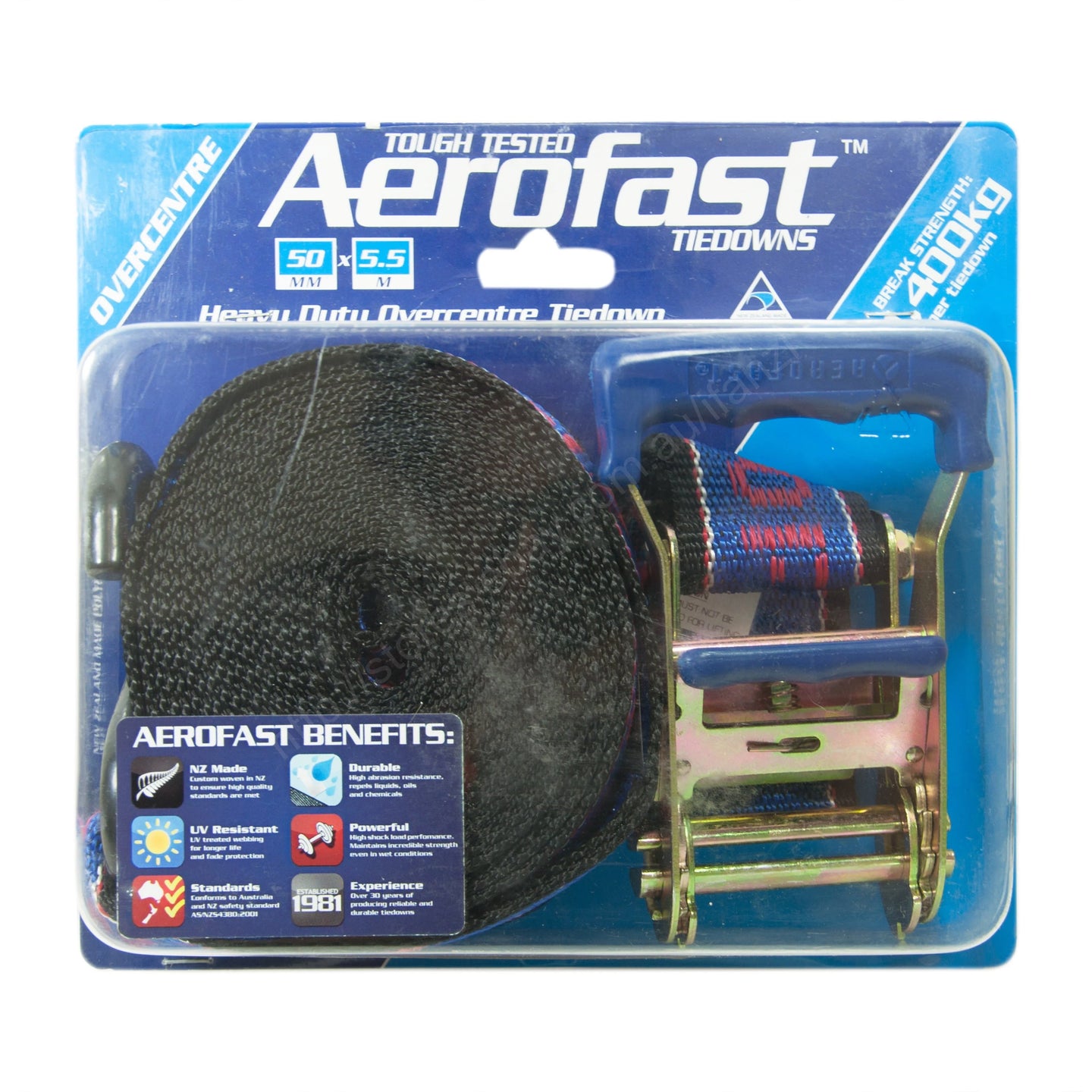 Aerofast™ Ratchet Tie Down – Heavy Duty Over Boat 1400kg