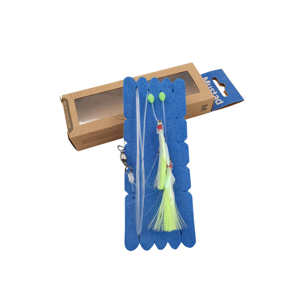 Mustad NZR05 Demon Flasher Rig 6/0 - Lumo/Green