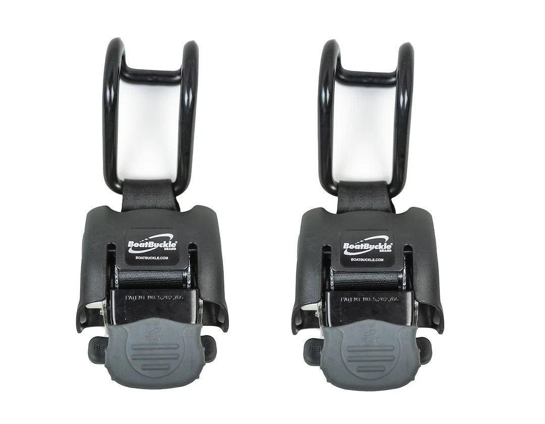 IMMI Boatbuckle Tie-Down Pair Gunwale Retract 2in x 38in