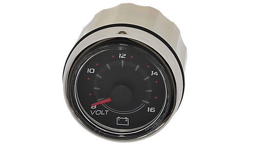 8M0052843 SmartCraft Voltage Gauge Black Face