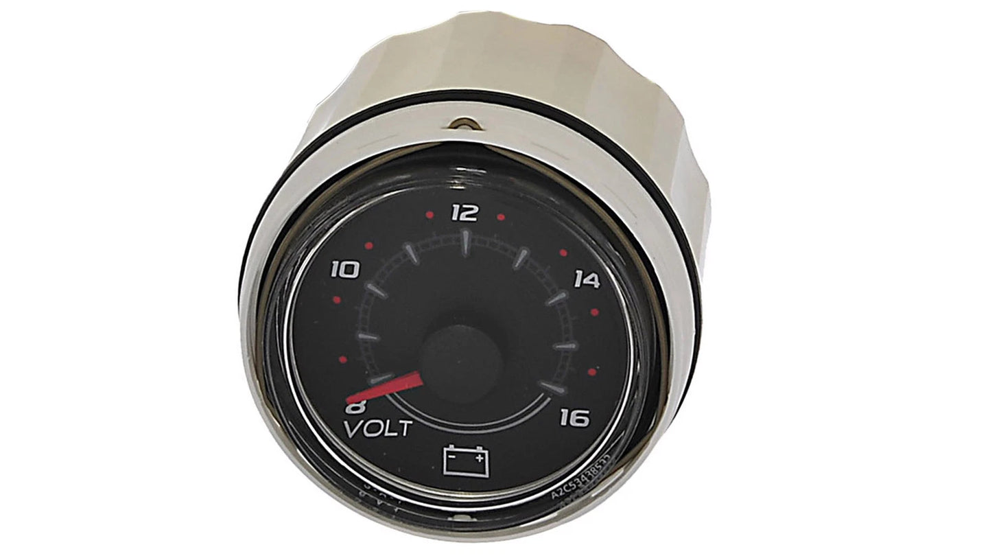 8M0052843 SmartCraft Voltage Gauge Black Face