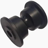 Roller with Groove for Chain 54mm x 62mm - Black