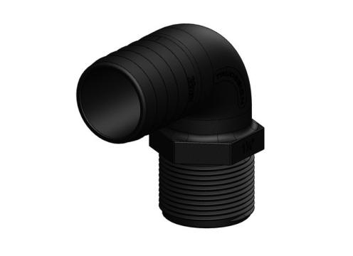 TruDesign Elbow Male Thread with Hose Tail